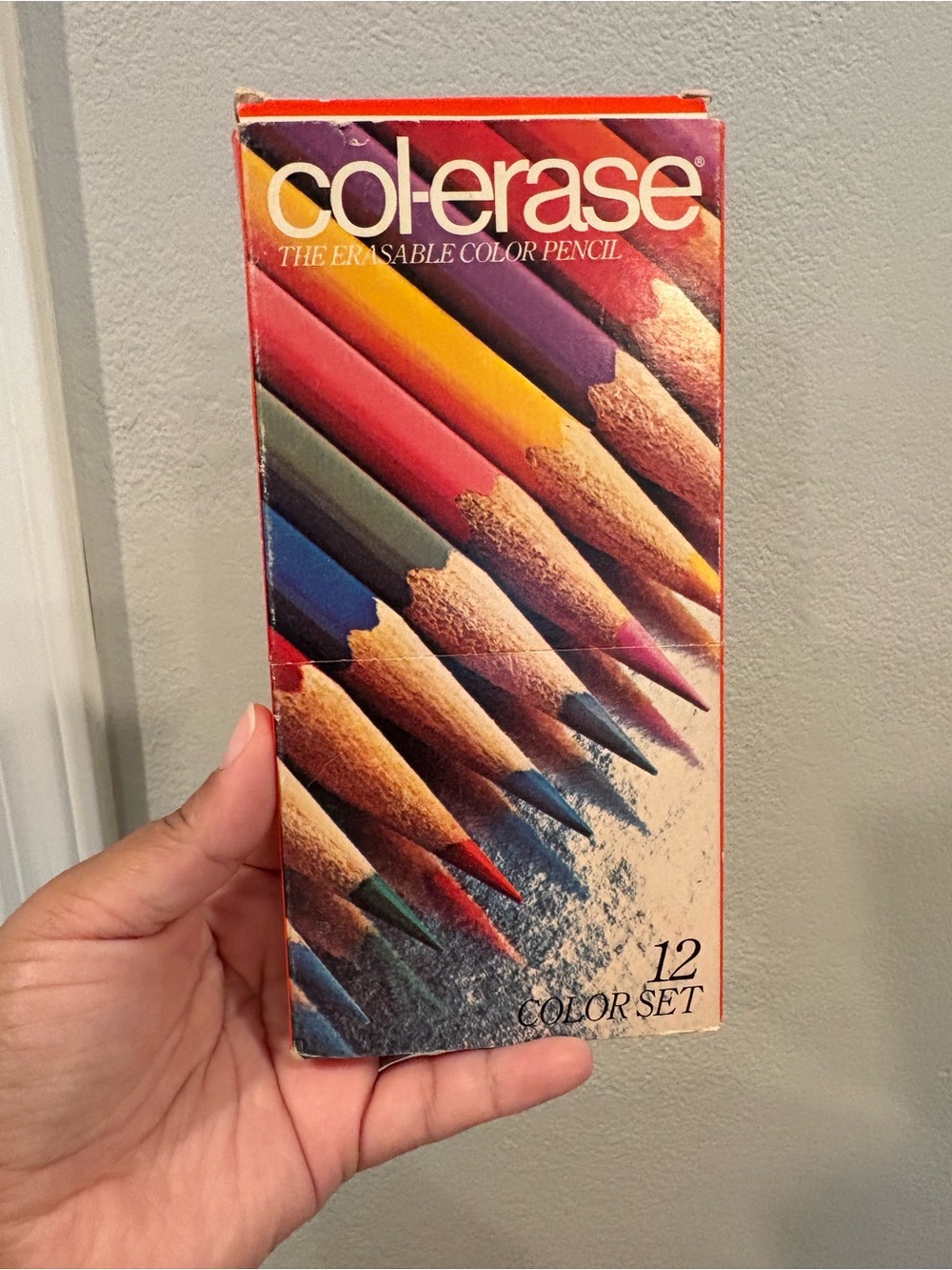 Vintage Faber-Castell Col-Erase 12-color erasable pencils set Factory Sealed